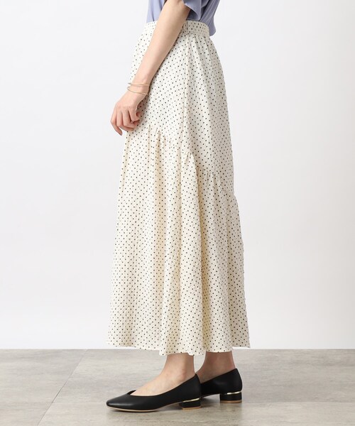grove（グローブ）の「◆1枚で映える！ポコポコドットスカート（スカート・レディース・ホワイト系8/ブラック系5・05/01/02/03/04）」の6枚目の写真