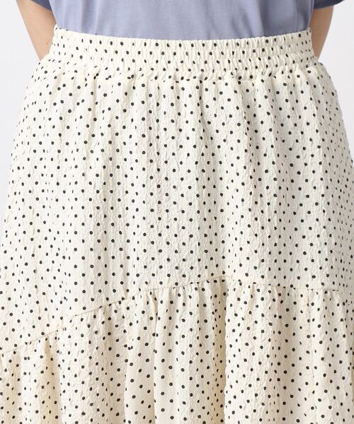 grove（グローブ）の「◆1枚で映える！ポコポコドットスカート（スカート・レディース・ホワイト系8/ブラック系5・05/01/02/03/04）」の4枚目の写真
