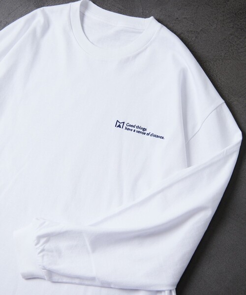 Firsthand（ファーストハンド）の「MA Firsthand/マ ファーストハンド LOGO LS TEE（Tシャツ/カットソー・メンズ・ホワイト/ブラック・MEDIUM/LARGE）」の2枚目の写真