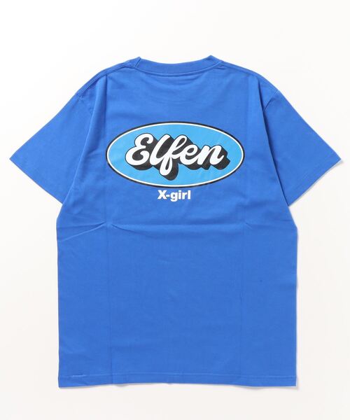 X-girl（エックスガール）の「WEリーグ|C EL S OVAL LOGO S/S TEE/ちふれASエルフェン埼玉ELFEN/Tシャツ（スポーツグッズ・レディース・ホワイト/ブルー/ブラック・X-LARGE/MEDIUM/LARGE）」の4枚目の写真