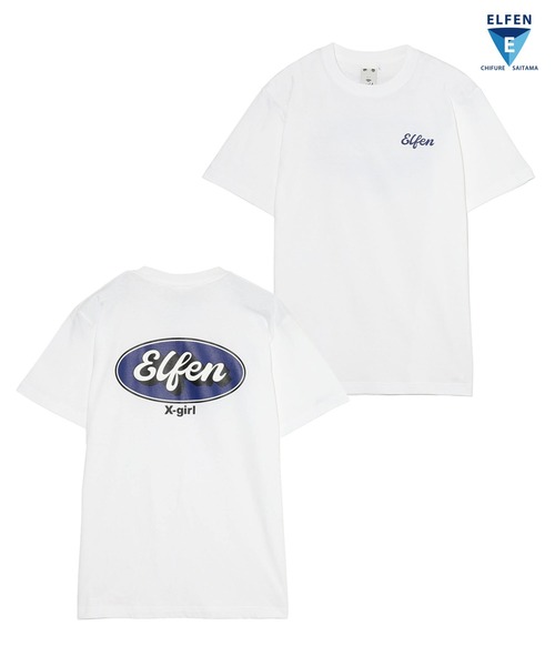 X-girl（エックスガール）の「WEリーグ|C EL S OVAL LOGO S/S TEE/ちふれASエルフェン埼玉ELFEN/Tシャツ（スポーツグッズ・レディース・ホワイト/ブルー/ブラック・X-LARGE/MEDIUM/LARGE）」の2枚目の写真