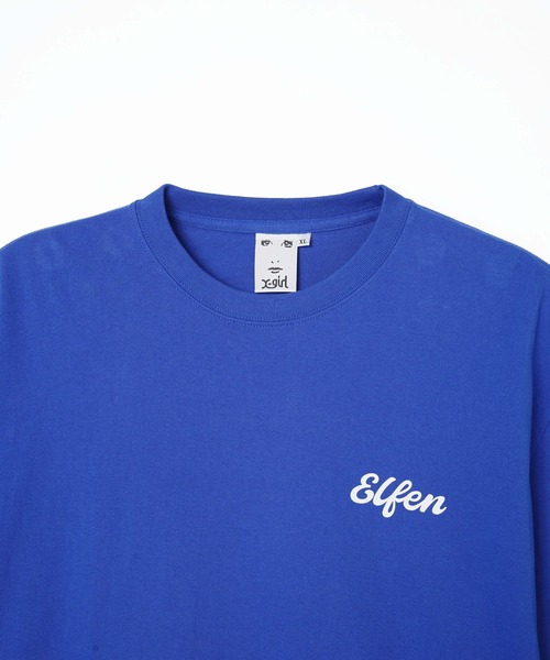 X-girl（エックスガール）の「WEリーグ|C EL S OVAL LOGO S/S TEE/ちふれASエルフェン埼玉ELFEN/Tシャツ（スポーツグッズ・レディース・ホワイト/ブルー/ブラック・X-LARGE/MEDIUM/LARGE）」の10枚目の写真