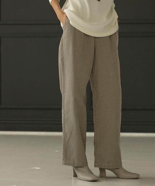 coen（コーエン）の「コーデュロイタックパンツ（その他パンツ・レディース・ライトグレー/ダークグレー・S/M/L）」の4枚目の写真