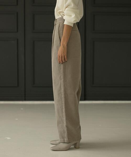 coen（コーエン）の「コーデュロイタックパンツ（その他パンツ・レディース・ライトグレー/ダークグレー・S/M/L）」の12枚目の写真