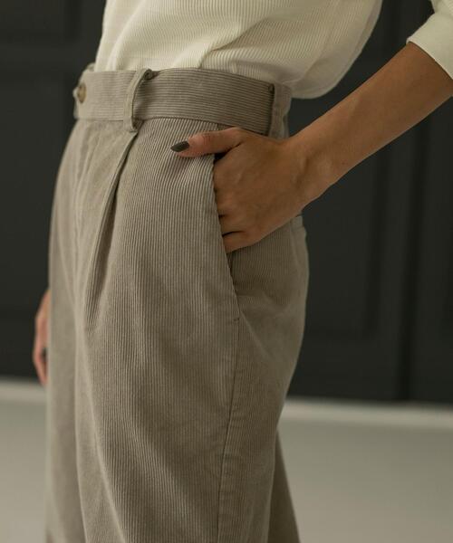 coen（コーエン）の「コーデュロイタックパンツ（その他パンツ・レディース・ライトグレー/ダークグレー・S/M/L）」の15枚目の写真