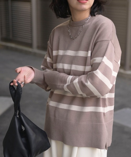 ニット・セーター IONSEOUL lettering angora KNIT (3color) JE600 8G ジャガードニット SPEAKEASY柄 ヴィンテージセーター | KAPITAL