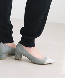 LE TALON | 4.5cmトゥキャップチェーンパンプス(パンプス)