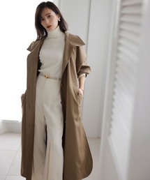 anuans（アニュアンス）の「ラウンドヘムステンカラーコート（ステン