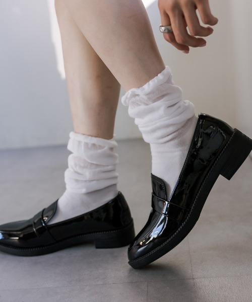 mystic（ミスティック）の「【2色展開】ルーズソックス（ソックス/靴下・レディース・グレー/オフホワイト・ONE SIZE）」の3枚目の写真