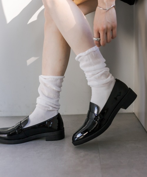 mystic（ミスティック）の「【2色展開】ルーズソックス（ソックス/靴下・レディース・グレー/オフホワイト・ONE SIZE）」の5枚目の写真