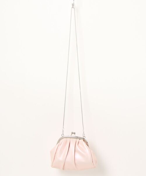 florist(フローリスト)の「【2WAY/3WAY】シャイニングレザーがま口ハンドバッグ/ショルダーバッグ(ハンドバッグ・レディース・ホワイト/ピンク・FREE)」の15枚目の写真