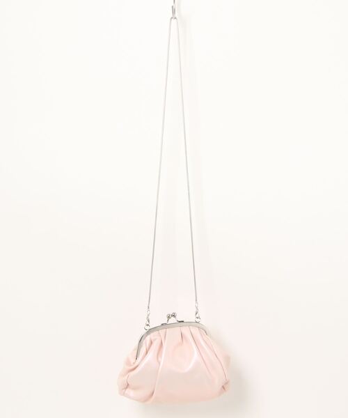 florist(フローリスト)の「【2WAY/3WAY】シャイニングレザーがま口ハンドバッグ/ショルダーバッグ(ハンドバッグ・レディース・ホワイト/ピンク・FREE)」の17枚目の写真