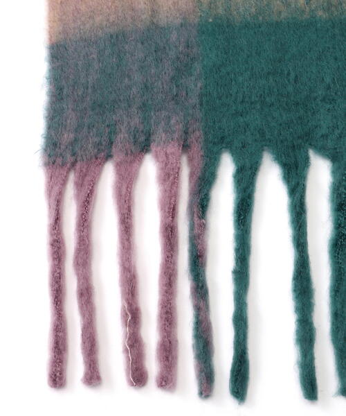 FREE'S MART（フリーズマート）の「◆大柄チェックストール（マフラー・レディース・ブルー系その他/イエロー系その他/ピンク系その他・ﾌﾘ-）」の15枚目の写真