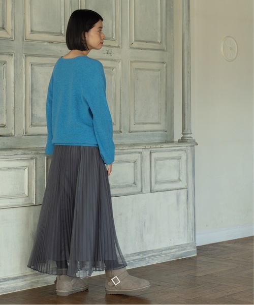 OPAQUE.CLIP(オペークドットクリップ)の「◆ビジュー付きフェイクムートンブーツ(ブーツ・レディース・サンドベージュ/ブラック・02/03)」の14枚目の写真