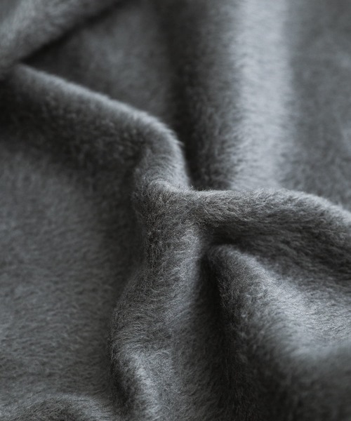 somari imagination（ソマリ イマジネーション）の「『裏シャギーレースパーカーワンピース』（ワンピース・レディース・ブラック/チャコールグレー・FREE）」の4枚目の写真