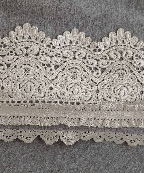 somari imagination（ソマリ イマジネーション）の「『裏シャギーレースパーカーワンピース』（ワンピース・レディース・ブラック/チャコールグレー・FREE）」の14枚目の写真