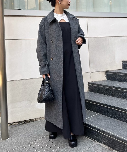 one after another NICE CLAUP（ワンアフターアナザーナイスクラップ）の「スタッズ付きキルティングホーボーバック（ショルダーバッグ・レディース・ブラック/アイボリー/ミント・FREE）」の18枚目の写真