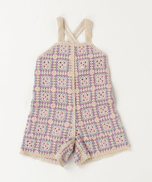 STELLA McCARTNEY(ステラマッカートニー)の「STELLA McCARTNEY (ステラマッカートニー) Kids & Junior クロシェ編みキャミオーバーオール(サロペット/オーバーオール・キッズ・マルチ・6Y/2Y)」の4枚目の写真
