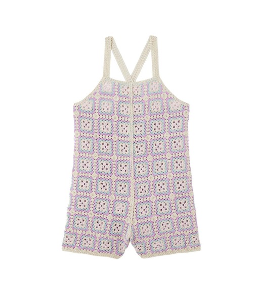 STELLA McCARTNEY(ステラマッカートニー)の「STELLA McCARTNEY (ステラマッカートニー) Kids & Junior クロシェ編みキャミオーバーオール(サロペット/オーバーオール・キッズ・マルチ・6Y/2Y)」の3枚目の写真