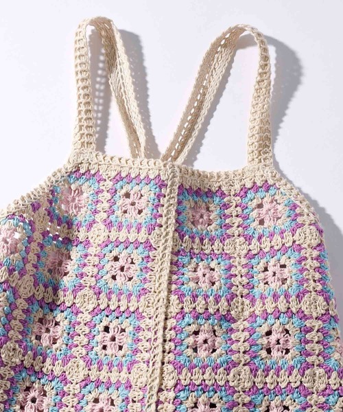 STELLA McCARTNEY(ステラマッカートニー)の「STELLA McCARTNEY (ステラマッカートニー) Kids & Junior クロシェ編みキャミオーバーオール(サロペット/オーバーオール・キッズ・マルチ・6Y/2Y)」の8枚目の写真