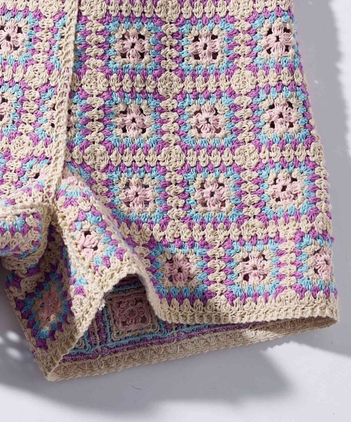STELLA McCARTNEY(ステラマッカートニー)の「STELLA McCARTNEY (ステラマッカートニー) Kids & Junior クロシェ編みキャミオーバーオール(サロペット/オーバーオール・キッズ・マルチ・6Y/2Y)」の9枚目の写真