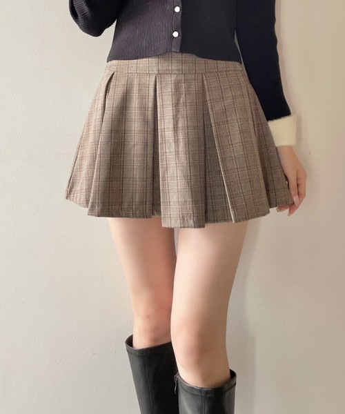 one way(ワンウェイ)の「ワイドプリーツミニスカパン(スカート・レディース・ブラック/グレー/ダークグレー・SMALL/MEDIUM)」の3枚目の写真