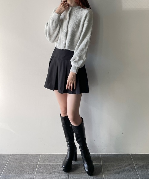 one way(ワンウェイ)の「ワイドプリーツミニスカパン(スカート・レディース・ブラック/グレー/ダークグレー・SMALL/MEDIUM)」の9枚目の写真