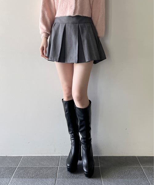 one way(ワンウェイ)の「ワイドプリーツミニスカパン(スカート・レディース・ブラック/グレー/ダークグレー・SMALL/MEDIUM)」の13枚目の写真