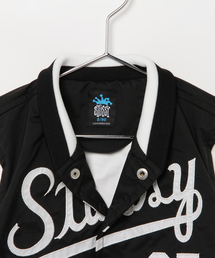 stussy ドミノワッペンスタジャン黒ダイスジャケットキッズにもDominos STUSSY（ステューシー）の「Kids Squad Varsity III Jacket