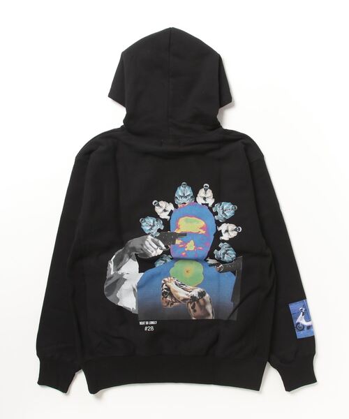 LONELY/論理（ロンリー）の「LONELY(論理)/ロンリー 13ozHEAVY WEIGHT “KTLONELY” HOODIE 裏起毛 フーディー（パーカー・メンズ・ブラック/アッシュグレー・XL/L/2XL）」の12枚目の写真