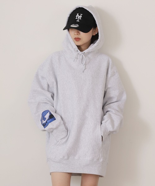 LONELY/論理（ロンリー）の「LONELY(論理)/ロンリー 13ozHEAVY WEIGHT “KTLONELY” HOODIE 裏起毛 フーディー（パーカー・メンズ・ブラック/アッシュグレー・XL/L/2XL）」の19枚目の写真