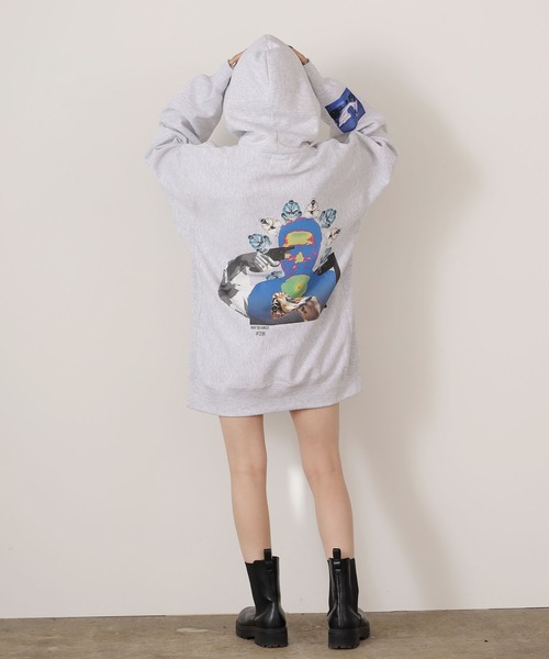 LONELY/論理（ロンリー）の「LONELY(論理)/ロンリー 13ozHEAVY WEIGHT “KTLONELY” HOODIE 裏起毛 フーディー（パーカー・メンズ・ブラック/アッシュグレー・XL/L/2XL）」の16枚目の写真