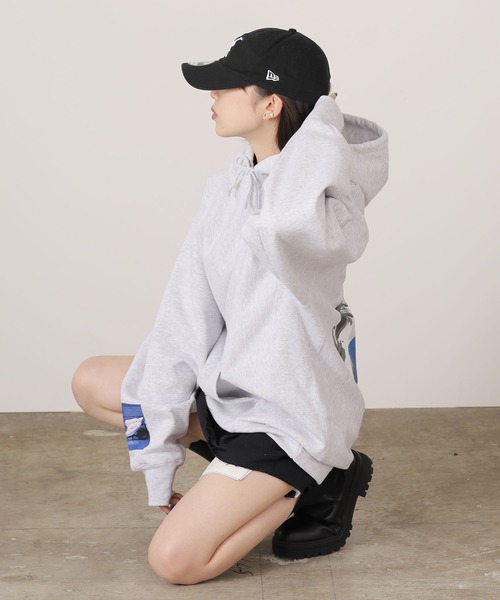 LONELY/論理（ロンリー）の「LONELY(論理)/ロンリー 13ozHEAVY WEIGHT “KTLONELY” HOODIE 裏起毛 フーディー（パーカー・メンズ・ブラック/アッシュグレー・XL/L/2XL）」の18枚目の写真