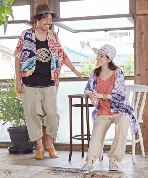 チャイハネ(チャイハネ)の「【チャイハネ】ゴーペMEN'Sタンクトップ(タンクトップ・メンズ・ブラック/オレンジ/ホワイト・FREE)」の5枚目の写真