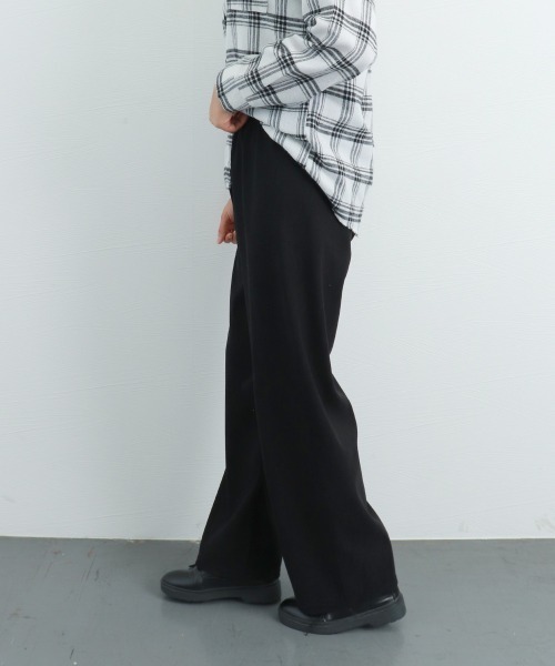 Miniministore(ミニミニストア)の「ワイドパンツ ハイウエスト 春秋冬 韓国(スラックス・レディース・ダークネイビー/ブラック/ダークブラウン/ベージュ/ブラウン/オフホワイト・FREE)」の10枚目の写真