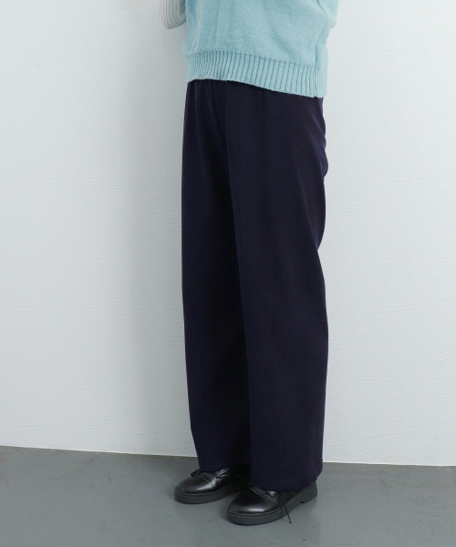 Miniministore(ミニミニストア)の「ワイドパンツ ハイウエスト 春秋冬 韓国(スラックス・レディース・ダークネイビー/ブラック/ダークブラウン/ベージュ/ブラウン/オフホワイト・FREE)」の17枚目の写真