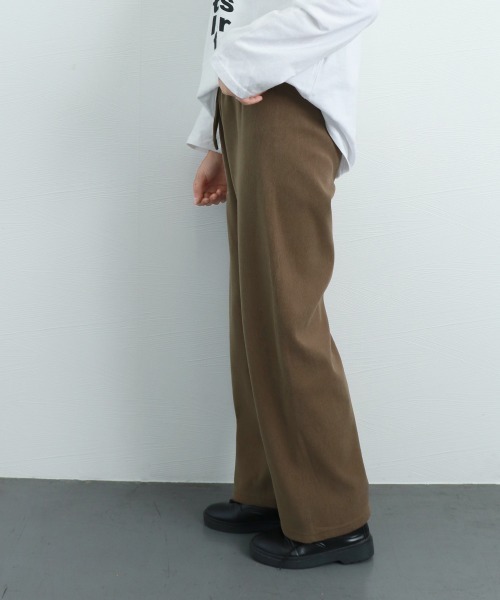 Miniministore(ミニミニストア)の「ワイドパンツ ハイウエスト 春秋冬 韓国(スラックス・レディース・ダークネイビー/ブラック/ダークブラウン/ベージュ/ブラウン/オフホワイト・FREE)」の22枚目の写真