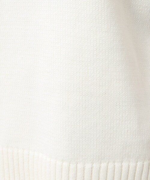 OPAQUE.CLIP（オペークドットクリップ）の「◆ハーフZIPミドルゲージニット【洗濯機洗い可】（ニット/セーター・レディース・ライトパープル/ホワイト/グレー・40/38）」の15枚目の写真