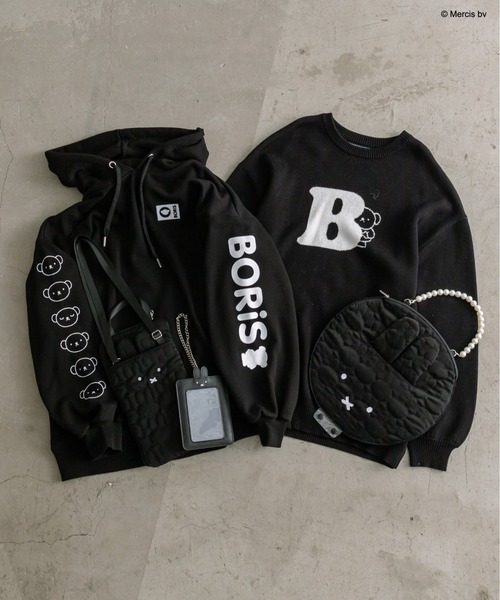 Miffy（ ミッフィー）の「miffyジャガードニット　1041180060（ニット/セーター・レディース・ブラック/オフホワイト・FREE）」の22枚目の写真