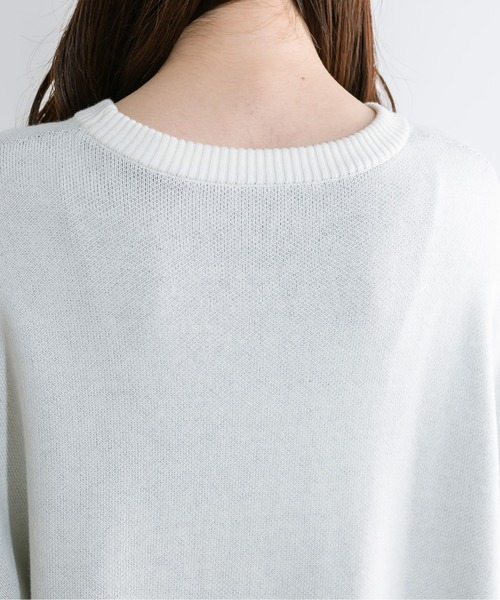 Miffy（ ミッフィー）の「miffyジャガードニット　1041180060（ニット/セーター・レディース・ブラック/オフホワイト・FREE）」の13枚目の写真