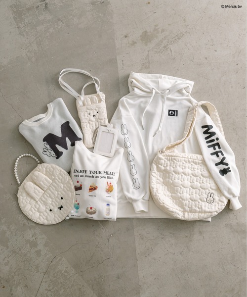 Miffy（ ミッフィー）の「miffyジャガードニット　1041180060（ニット/セーター・レディース・ブラック/オフホワイト・FREE）」の19枚目の写真