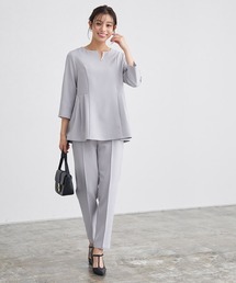 Pierrot | キーネックパールブラウスセットアップ(セットアップ)