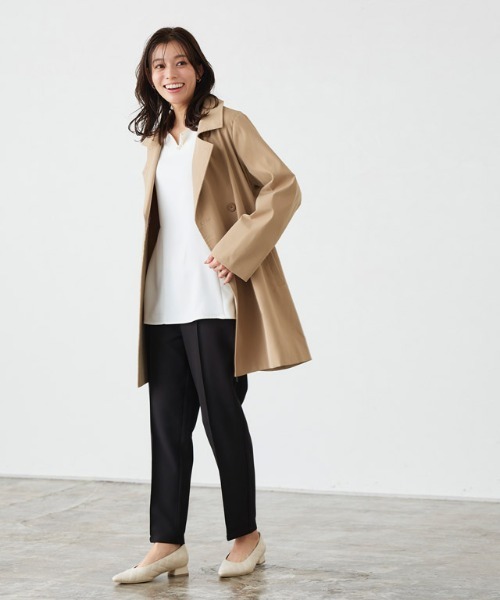 Pierrot（ピエロ）の「キーネックパールブラウスセットアップ（セットアップ・レディース・ホワイト×ブラック/グレー/ネイビー/ブラック・L/M/S/PM）」の20枚目の写真