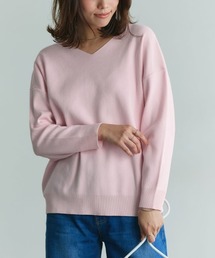 Vネックニットプルオーバー