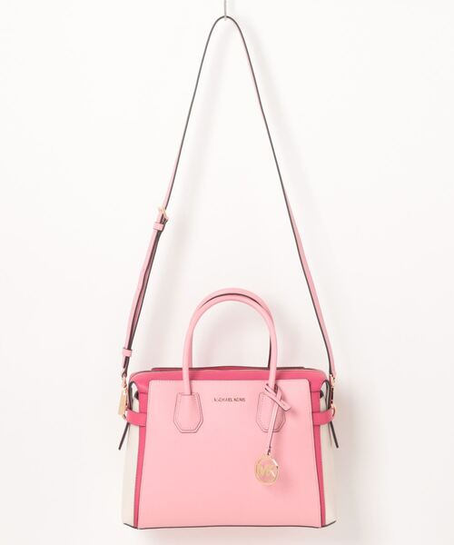 MICHAEL KORS（マイケルコース）の「MERCER トップジップ ベルテッド サッチェル ミディアム（ハンドバッグ・レディース・ピンク系その他・FREE）」の8枚目の写真