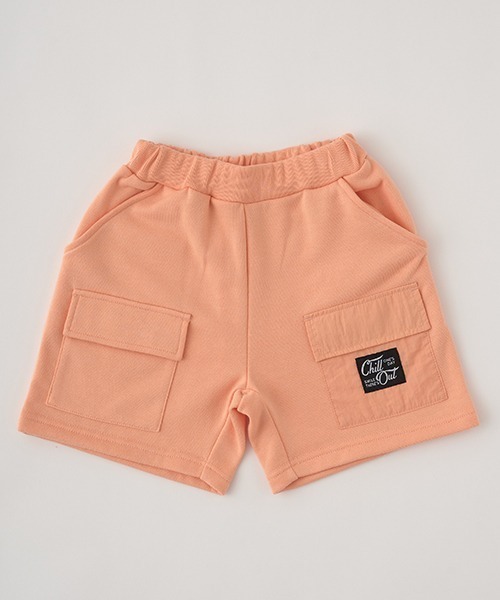 b・ROOM（ビールーム）の「ビッグポケット4分丈スウェットパンツ（その他パンツ・キッズ・サックスブルー/オートミール/オレンジ/ベージュ/ネイビー/ミント・120cm/100cm/130cm/140cm/110cm）」の16枚目の写真