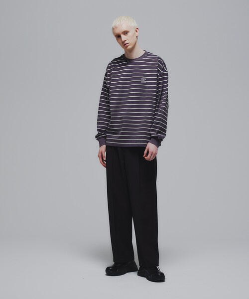【TAKEO KIKUCHI】(2)ボーダー ニット ロング Tシャツ セール】90sボーダー長袖カットソー（Tシャツ/カットソー）｜tk