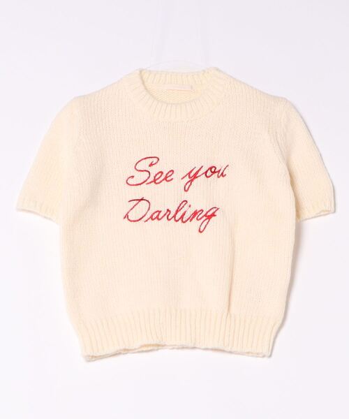 frunco(フランコ)の「ロゴ刺繍入りパステルカラーニット(ニット/セーター・レディース・ホワイト/イエロー/ブルー・FREE)」の2枚目の写真