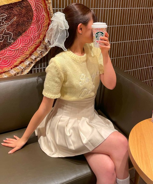 frunco(フランコ)の「ロゴ刺繍入りパステルカラーニット(ニット/セーター・レディース・ホワイト/イエロー/ブルー・FREE)」の16枚目の写真