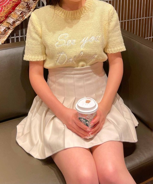 frunco(フランコ)の「ロゴ刺繍入りパステルカラーニット(ニット/セーター・レディース・ホワイト/イエロー/ブルー・FREE)」の19枚目の写真